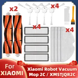 Robot Vacuum Accessories Kit - Roller, Side Brush, HEPA Filter, and Mop Rag Spares (Set A)