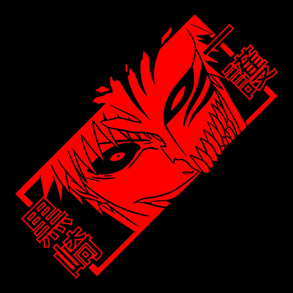 Anime-Inspired Waterproof Car Sticker featuring Ichigo Kurosaki – Stylish Japanese Design
