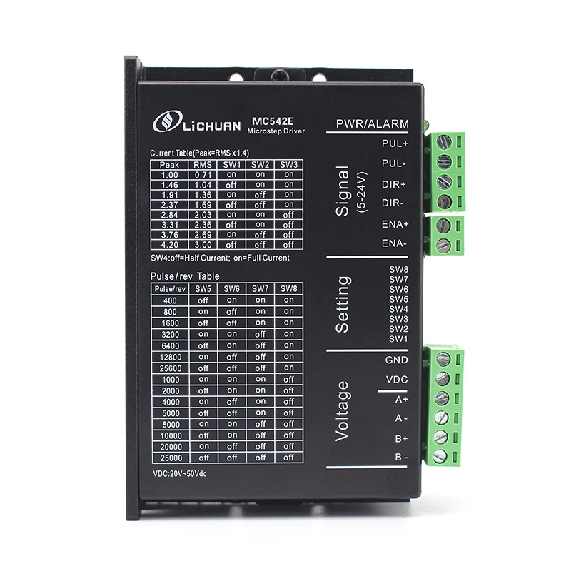 Lichuan-digital Stepper Motor Driver Nema23 Nema34 Stepper Controller Fase 4.2a 57 86 Mc542e