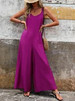 Women's Fashionable Loose Comfortable One-Piece Suit Casual Dress Pants Set for Comfortable Wear - Image 5