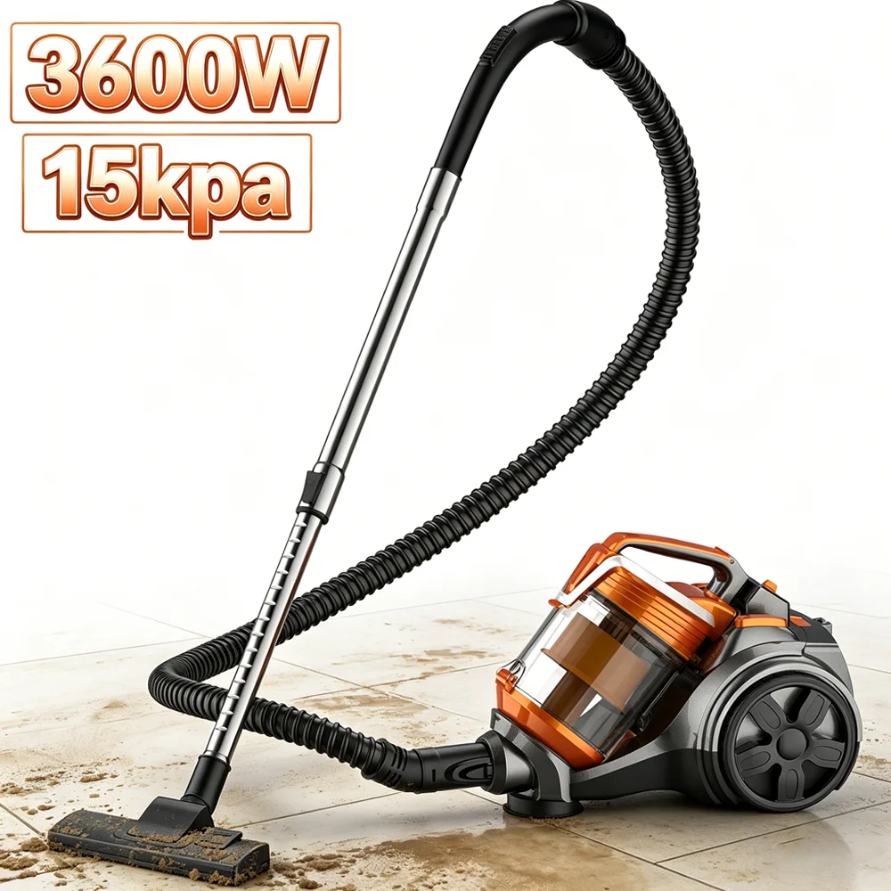 Aspirateur à main intelligent 3600W 15000PA, puissance d'aspiration élevée, pour nettoyer les sols, les tapis, les canapés et les poils d'animaux 1