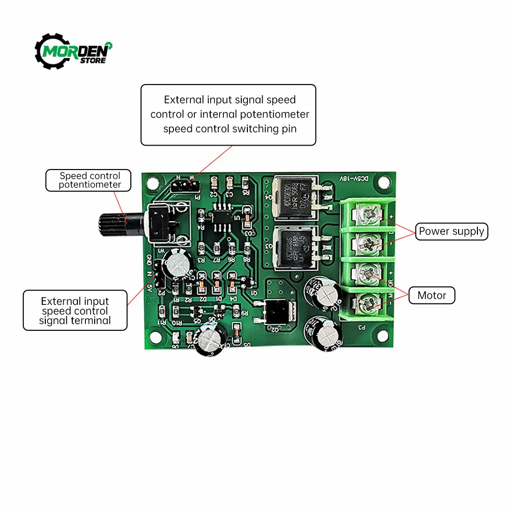 DC 5V-12V Brushless PWM Motor Driver Board Controller for Hard Drive Motor Hard Drive Power Supply
