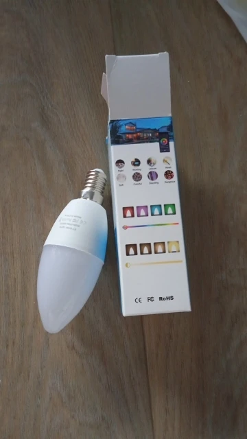 Tuya E14 Candle Lamps APP Control Smart Bulb Bluetooth WIFI RGB 220V LED Light Dimmable Smart Life Room Home Group Crystal Lamps photo review