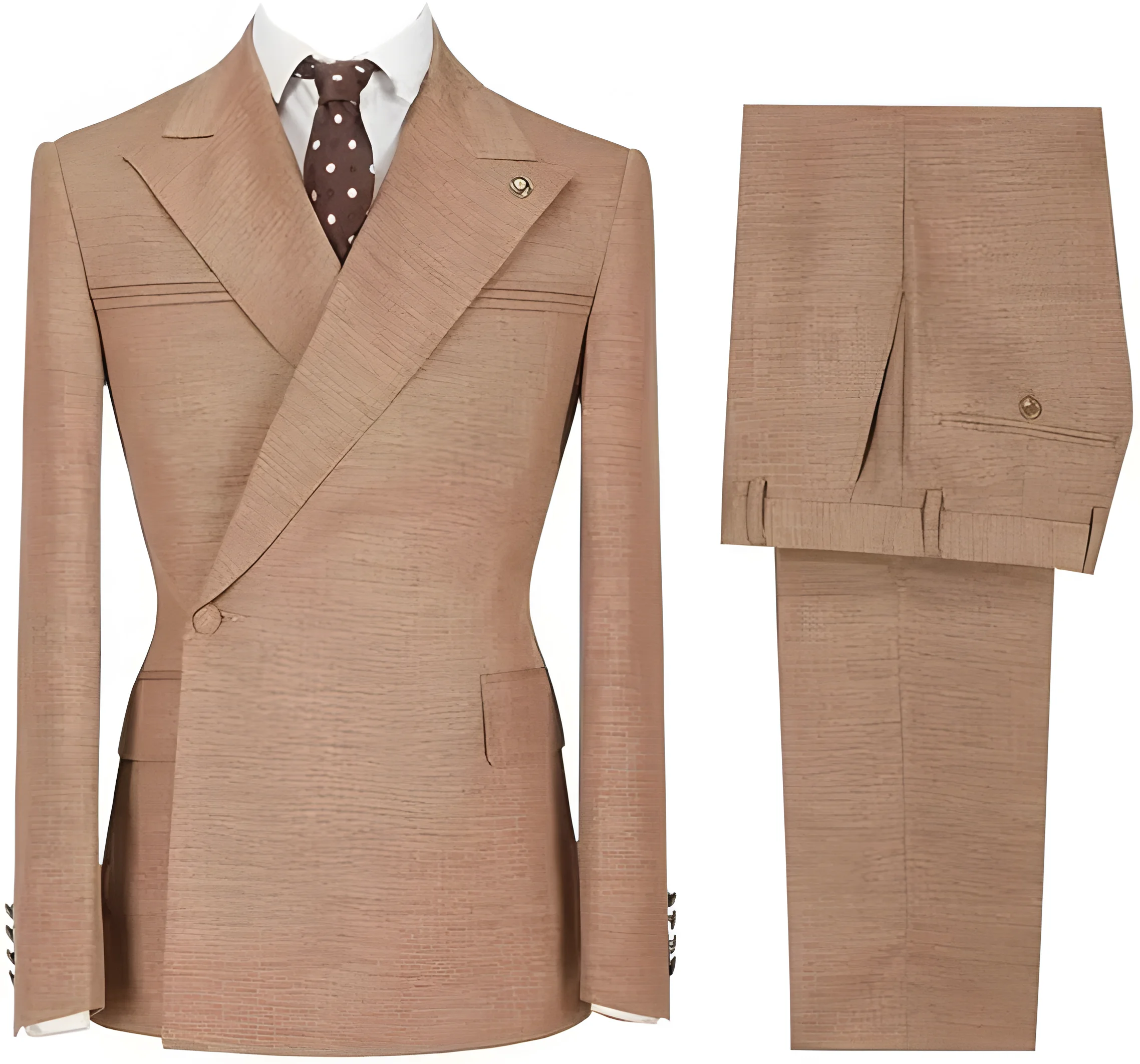 

Мужской свадебный смокинг, красивый повседневный костюм из 2 предметов, мужской костюм для жениха, деловой костюм для выпускного, пиджак с лацканами, 2024