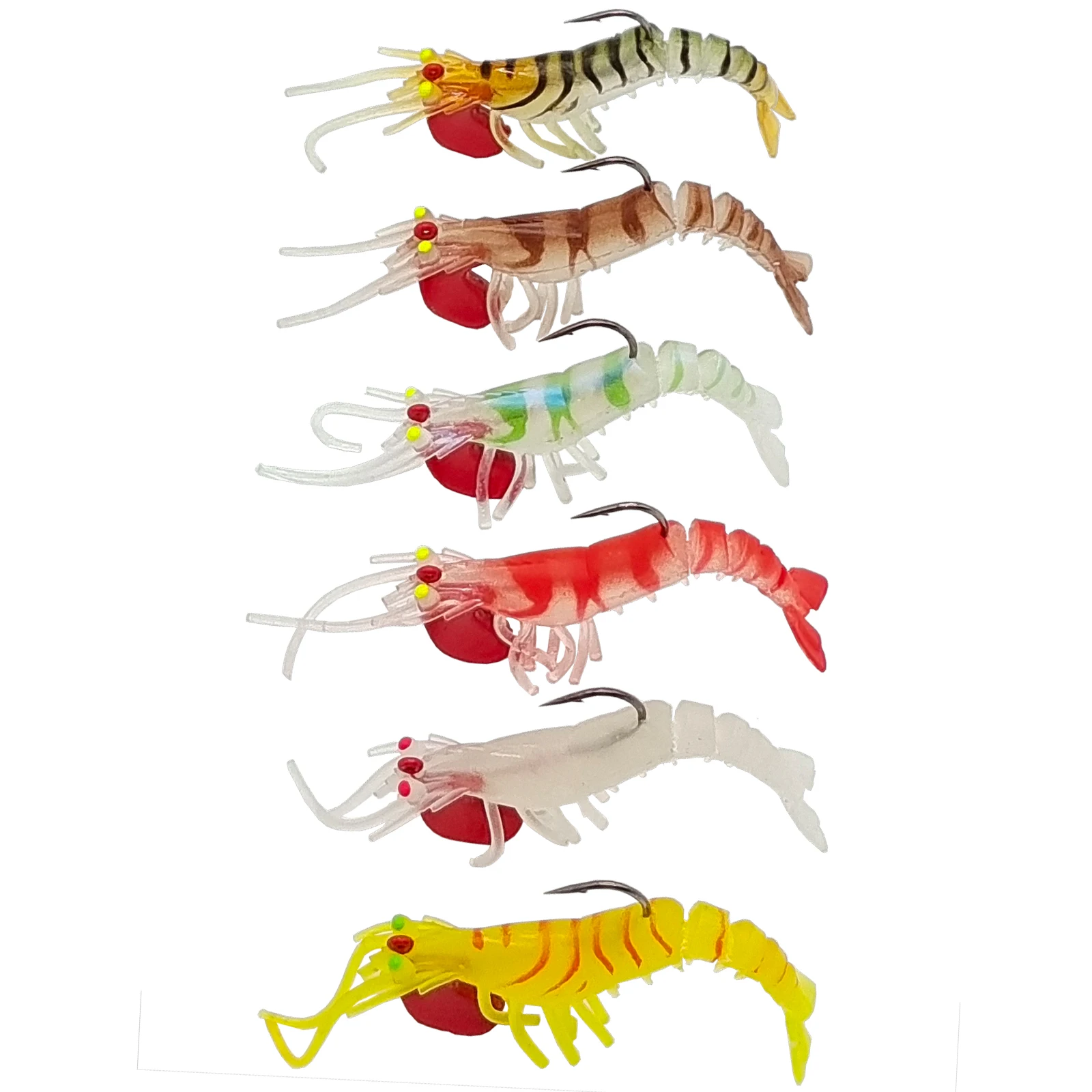 TOLU Soft Shrimp Baits Soft Plastic Lures Simulation Prawn Lure 7g 13g 18g Artificial Lures with