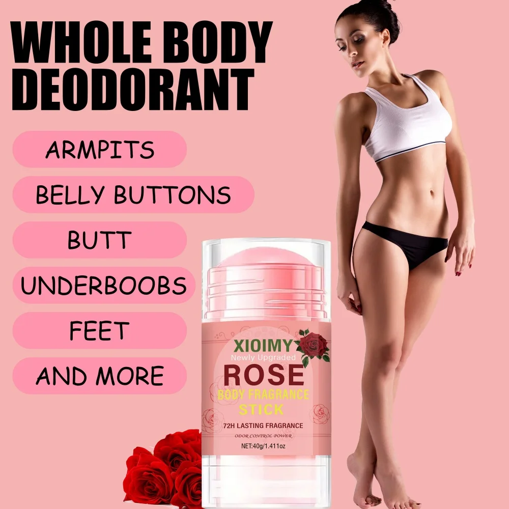 Rose Scented Deodorant Perfume Moisturizing Floral Odour Remover_voghion.com