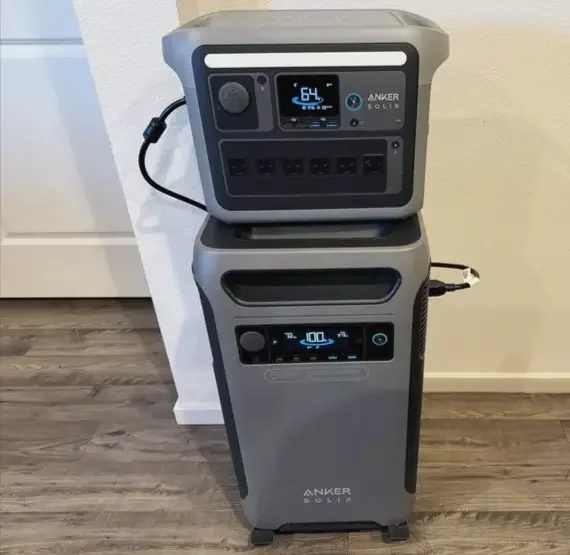 Ankers SOLIX F3800 Portable Power Station, 3840Wh LiFePO4 Batteries, Ultra-High 6000W AC Output, Solar Generator for Home Backup
