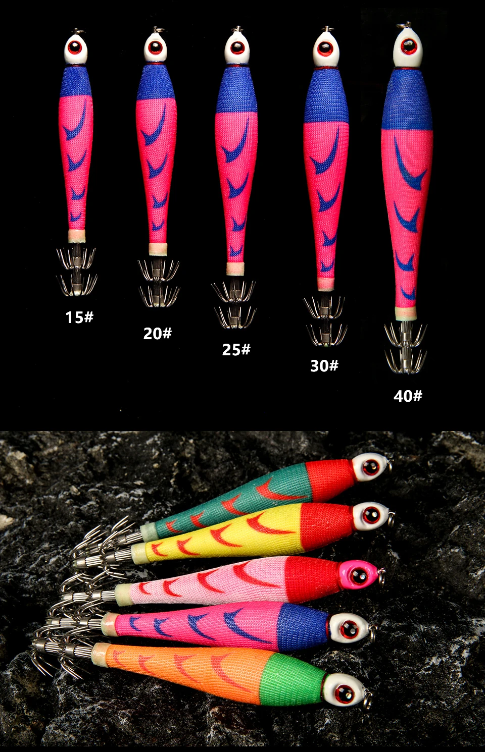 LETOYO TRAXEX 150-56g blei sutte Leucht tintenfisch jig Künstliche köder Für Webfoot Octopus angeln Tintenfisch lockt tintenfisch locken – Detail 7