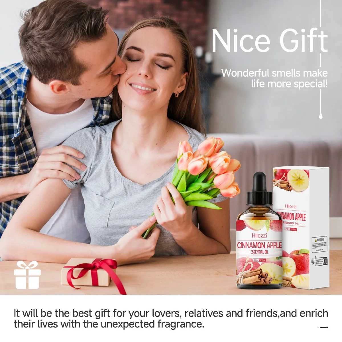 1PCS essential oil with dropper cinnamon apple body massage skin care essential oil aromatherapy