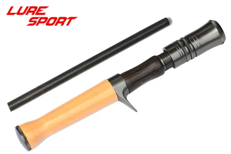 Lures port Aluminium guss Rollen halter mit Schloss hülsen 10cm Kork griff 19cm Blank rod Bauteil Reparatur DIY Zubehör – Detail 3