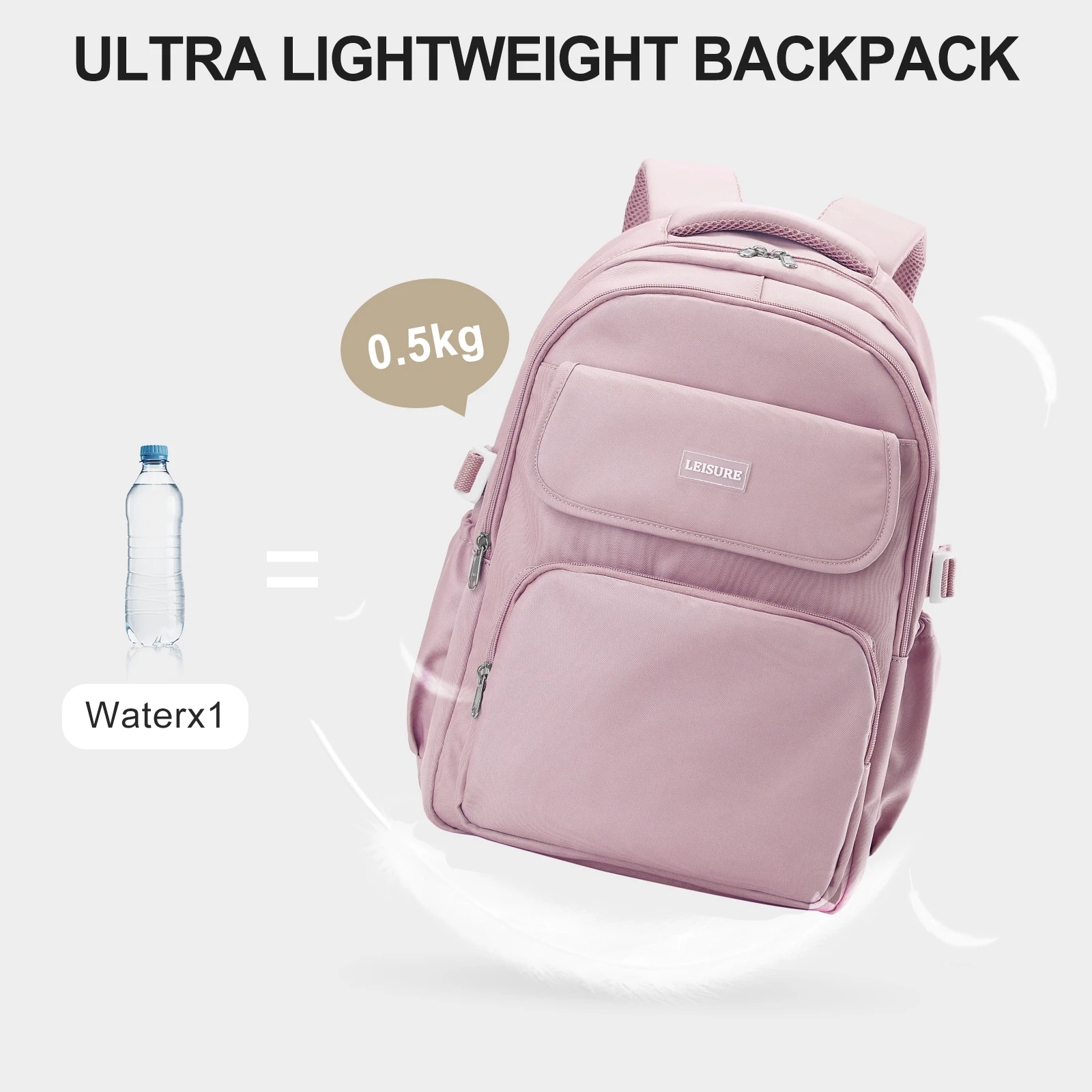 Backpack for Teen Girls Middle-School Primary Elementary Bookbags Lightweight Travel Casual Daypack Women 15Inch Laptop Backpack