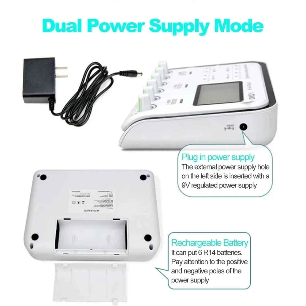 6 Output Channel Electric Muscle Stimulator Electroacupuncture Acupuncture Needle Physiotherapy TENS Machine Relax Massager Pads