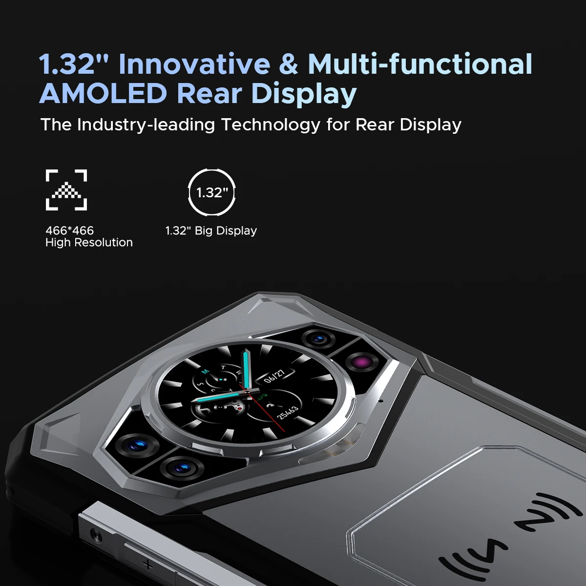 Versione globale DOOGEE S200 Telefono robusto 5G Display da 6,72" 120Hz 12GB 256GB 100MP AI Fotocamera principale Batteria da 10100mAh Smartphone NFC - immagine 3