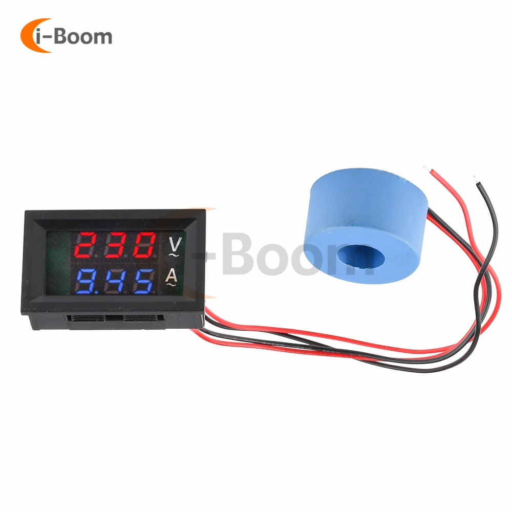 

AC 50-500V 10A 50A 100A Dual Display Voltage Current Meter Tester LED Voltmeter Ammeter Electrical Instrument Volt Amp Detector