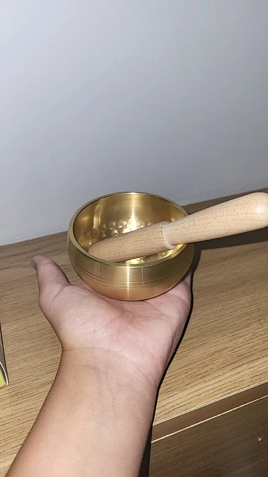 Tibetan Handmade Brass Singing Bowl | Meditation & Yoga Bowl photo review