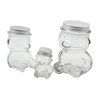 High Flint Glass Bear Jar with Metal Lug 100ml 180ml 250ml 300ml Bear Shaped Honey Jar MOQ1000 Custom Available Inbox Us 3