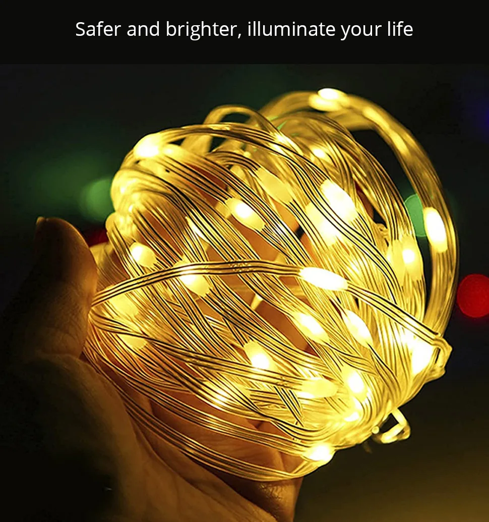 BLE RGB Fairy String Light for Christmas Tree Party 5m 10m Dreamcolor LED Strip