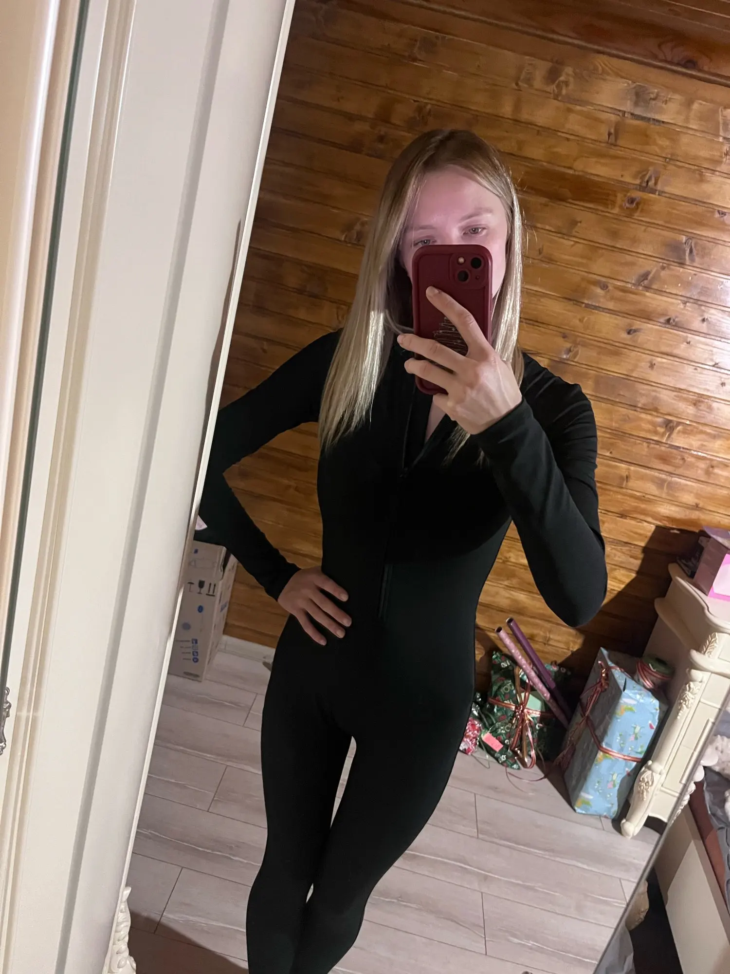Jumpsuit Leggings - Warmer Einteiler für Yoga, Ski und Freizeit photo review