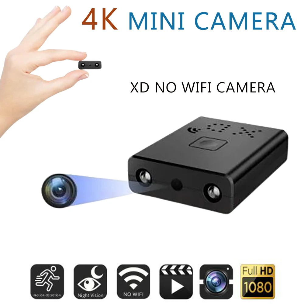 

4K HD 1080P Mini ip Cam XD Night Vision Camera IR-CUT Motion Detection Security Camcorder HD Video Recorder