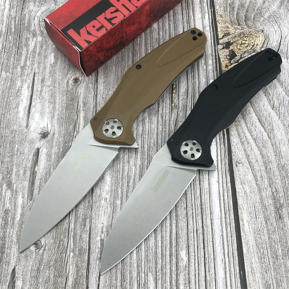 

Kershaw 7007 Natrix Flipper Assisted Folding Knife Stonewashed Drop Point Blade G10 Handles EDC Outdoor Tactical Survival Knives