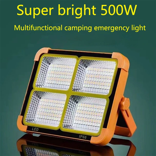 New Rechargeable Solar Flood Light Outdoor Portable LED Reflector Spotlight  Rechargeable Projector Floodlight Construction Lamp - AliExpress