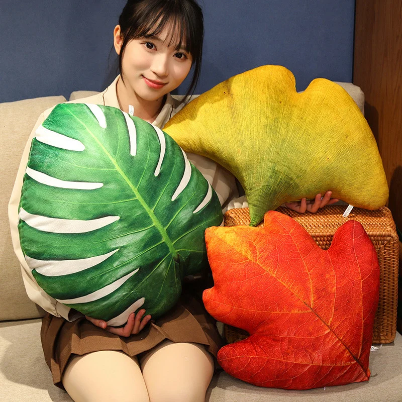 Leaf Pillow Succulent Leaf Shaped Throw Pillow For Indoor Couch Sofa Living Room Home Decor Plant Lovers Garden Lovers 6