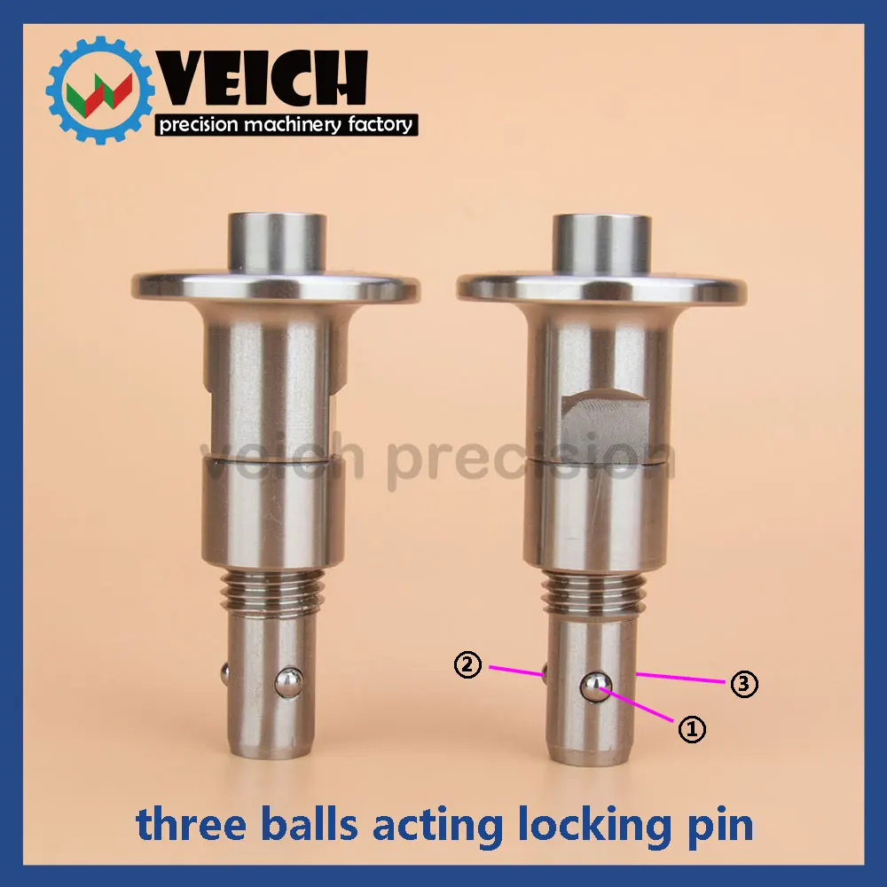 VCN126 All Stainless Steel Locating Push Button Quick Release Ball Lock ...