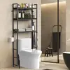 Over The Toilet Storage 3 Tier Over Toilet Bathroom Organizer Wooden Bathroom Space Saver Freestanding Above Toilet Stand with 4 1