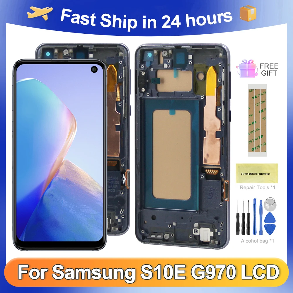 

ЖК-дисплей S10E 5,8 ''для Samsung для Ori G970F G970U G970W G970 G970N, сменный сенсорный экран с цифровым преобразователем в сборе