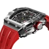 TSAR BOMBA Watch for Men Luxury Top Brand Quartz Tonneau Wristwatch 50M Waterproof Sapphire Clock Chronograph Fashion Mens Watch 3
