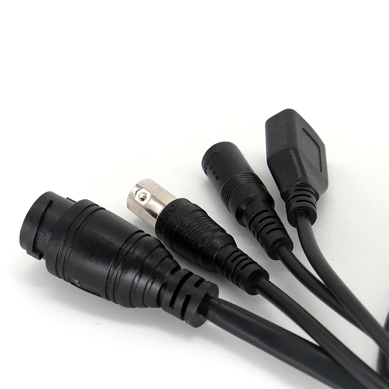 RJ45+DC+USB+BNC Network CCTV Cable CCTV IP Security Camera Cable For SMTSEC IP Camera Module PCB Board AF-U