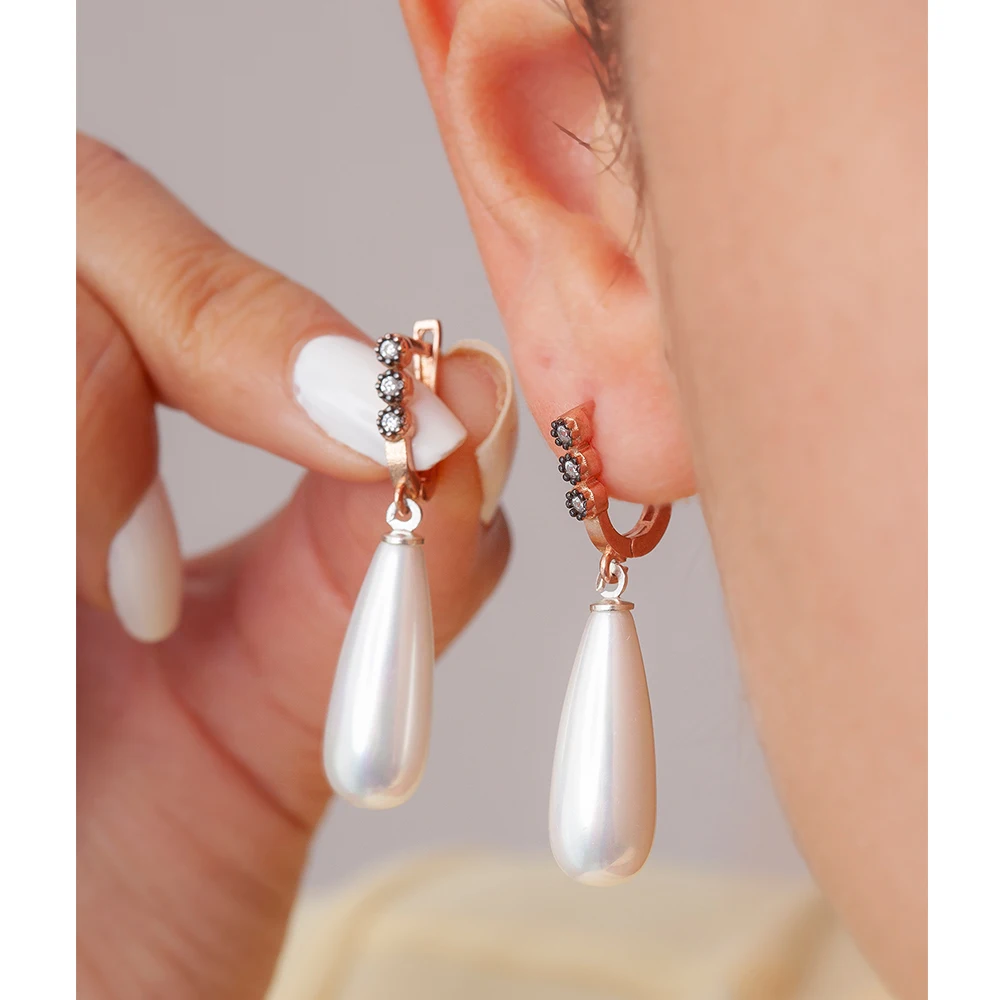 

Женские серьги из серебра 925 пробы, с жемчугом