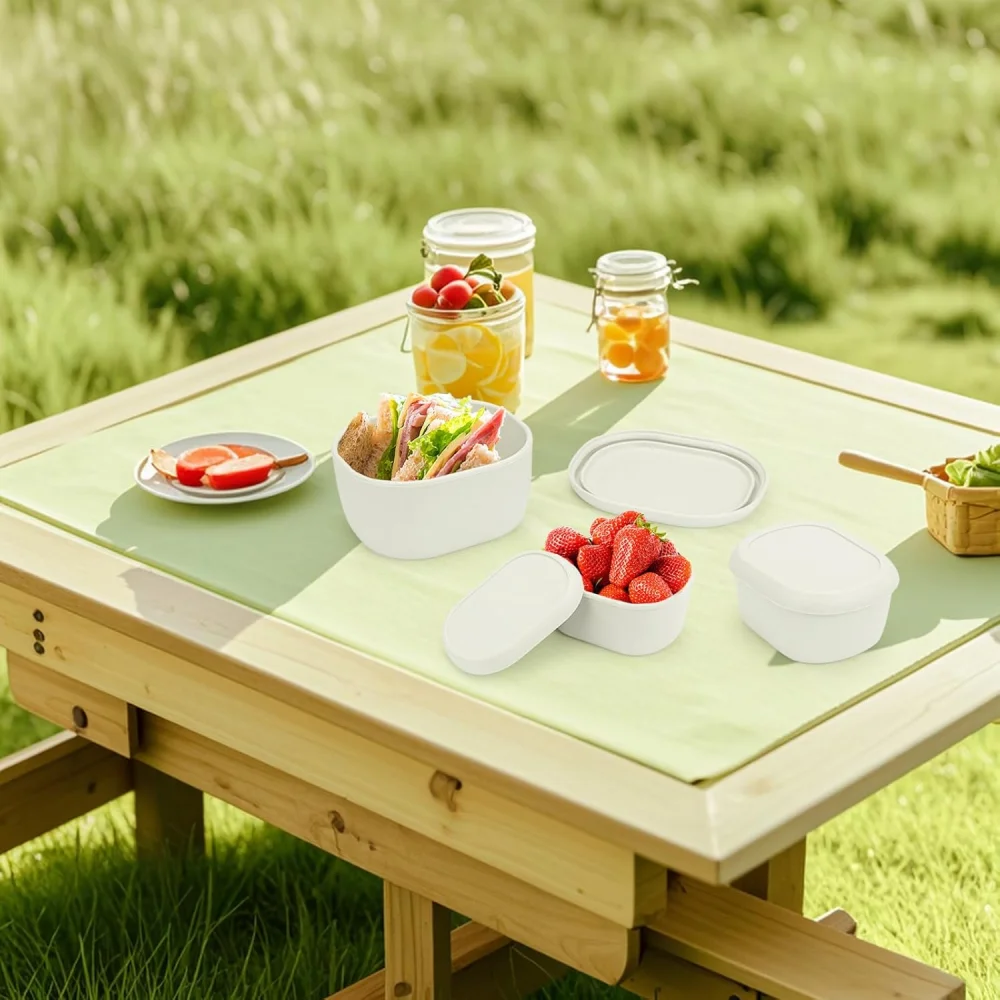 Eco-Friendly Large Silicone Food Storage Containers - BPA-Free, Airtight, and Dishwasher Safe