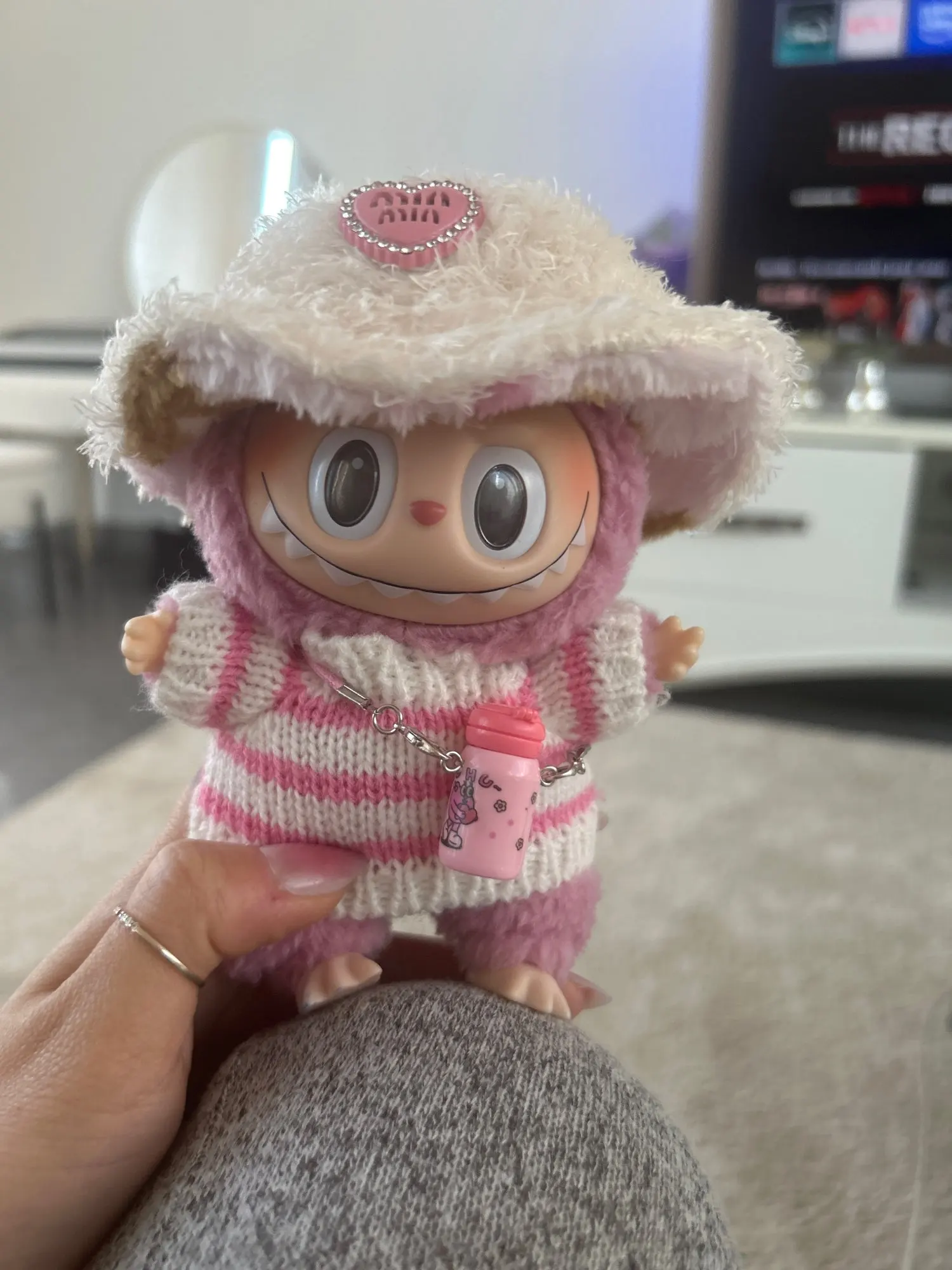 Labubu Doll Clothes: 15/17CM Idol Kpop Style Mini Plush Overalls Set photo review