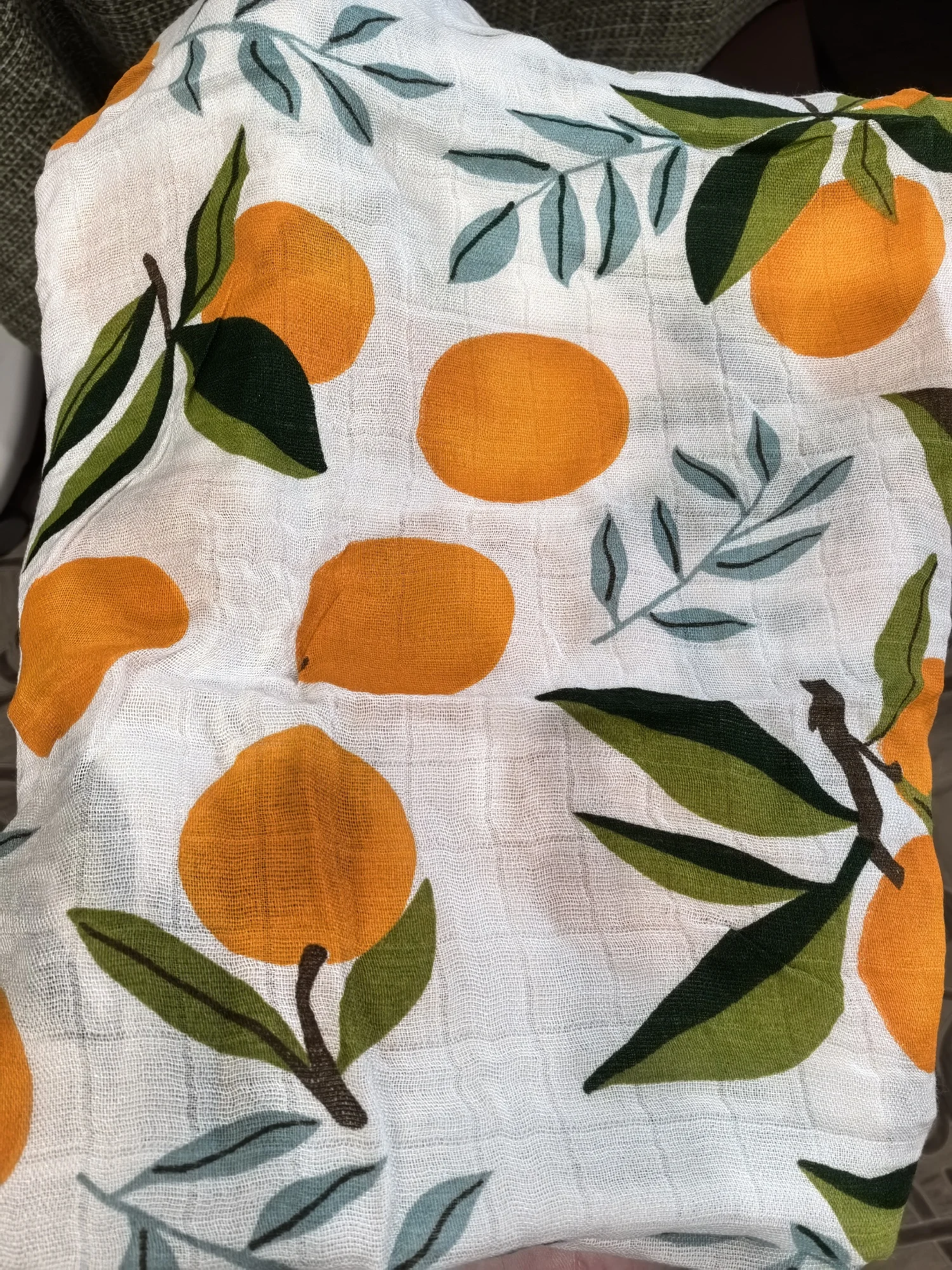 1PCS Baby Muslin Swaddle 120*110cm 100% Cotton Soft Baby Blanket For Newborn Baby Wrap Sleepsack Bath Towel photo review