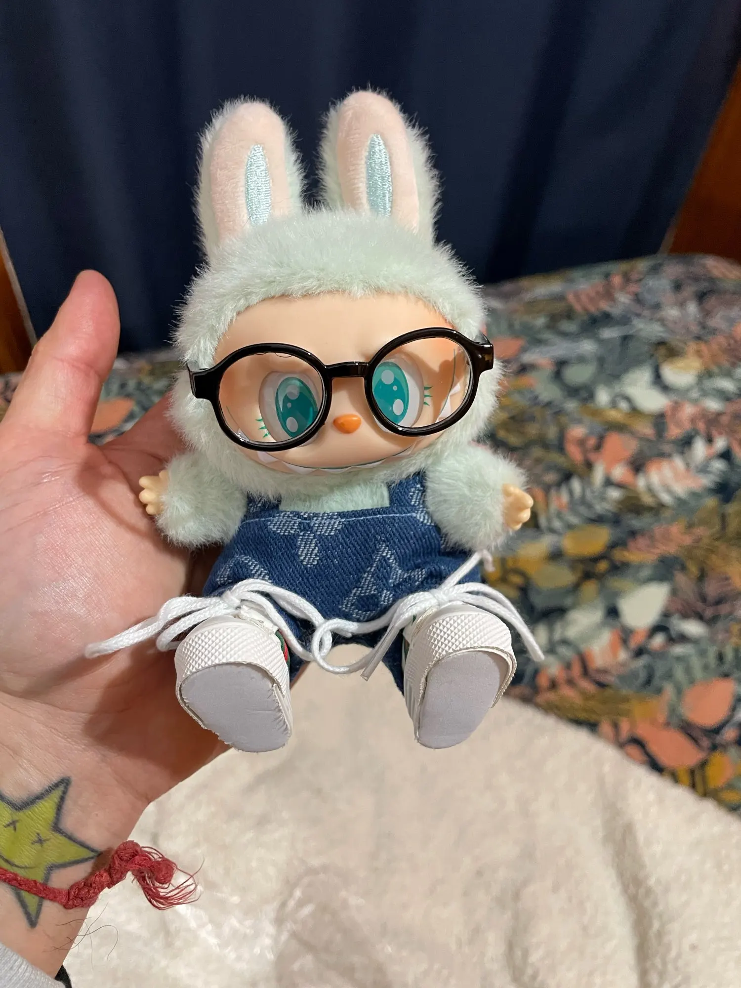 Labubu Doll Clothes - Fashion Overalls for V1/V2 15/17cm Plush Dolls photo review