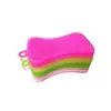 2Pcs/1Set Silicone Dishwashing Brush Multi-piece Multi-color Combination Set Washing Dishes Sponge Brush Kitchen Cleaning 3