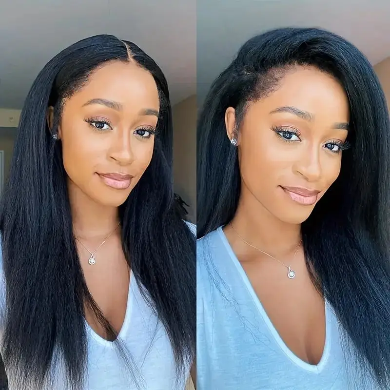 

360 Human Hair 360 lace Frontal Wig 4x4 5x5 Closure Wig for Beginner 180% Density Kinky Straight Lace Front Wigs Human Hair