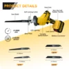 Reciprocating Saw for Dewalt 20V Battery 0-3000SPM Variable Speed with 4 Saw Blades Metal Wood Cutting Saber Saw (No Battery) 6
