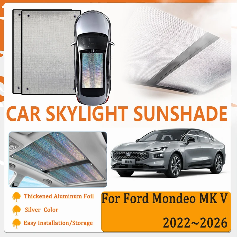 

Car Skylight Window Sunshade For Ford Mondeo Taurus MK V 2022 2023 2024 2025 2026 Windshields Cover Sun Visor Shield Accessories