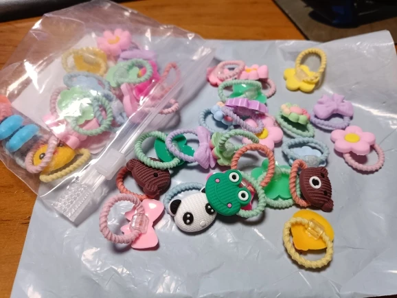 Cute Cartoon Elastic Hair Bands photo review