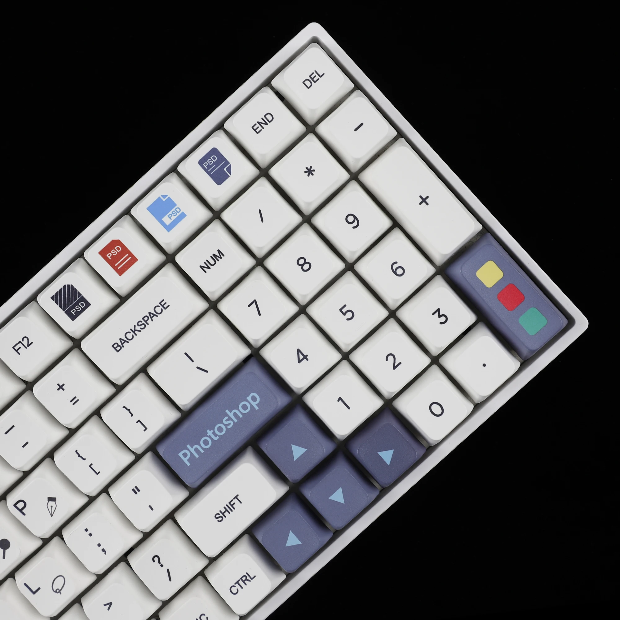 Mda Profile Dye Sub Keycaps Ergonômico Grosso Pbt Keycap Conjunto para Photoshop Tkl Gk61 64 68 75 87 96 104 Gmmk mx Teclado 142 ps - Imagem 3