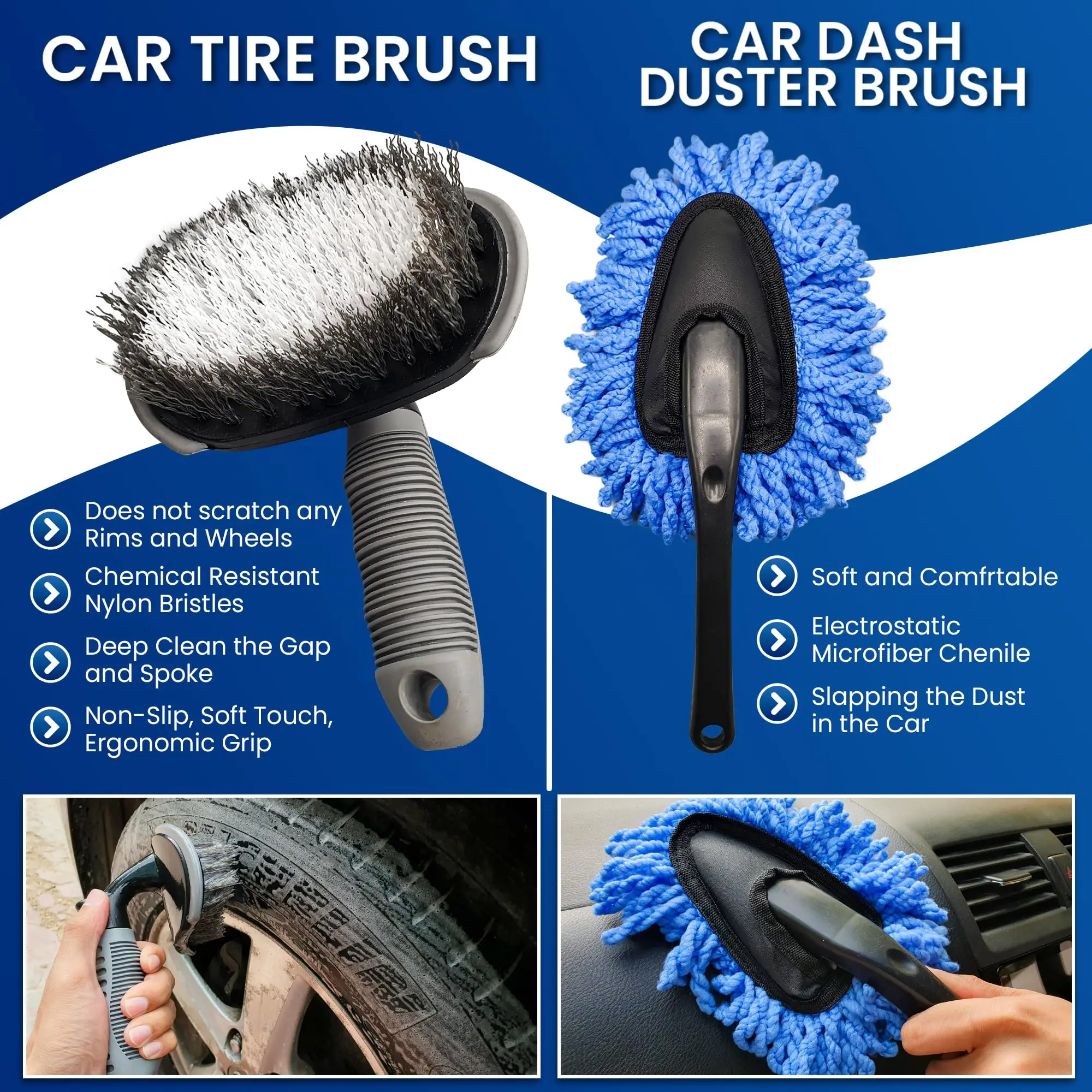 Car Exterior And Interior Detail Brushes, Scratch Togo