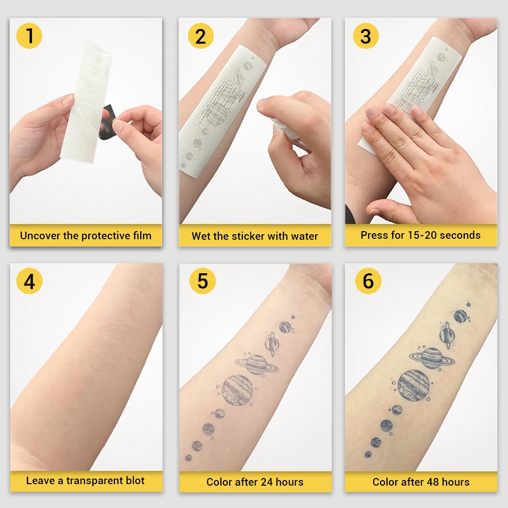 Wire Thorn temporary tattoo sticker, waterproof magic tattoo, lasts to 15 days fake tattoo, semi permanent tattoo 5