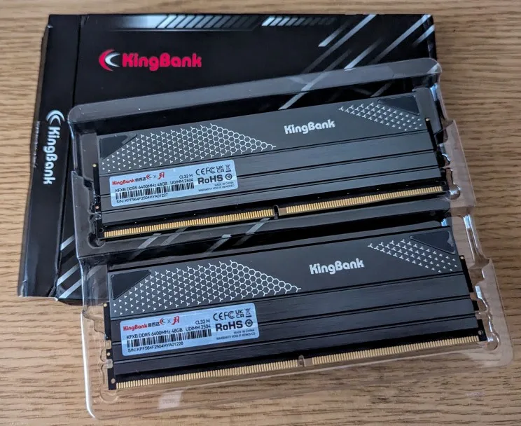 KingBank DDR5 96GB 48gbx2 48GB 6400MHz CL32 Desktop Memory 10