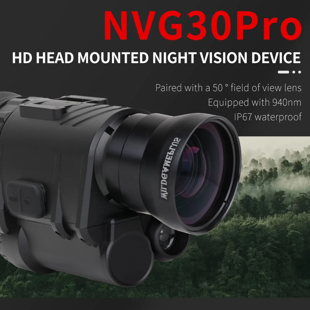 Lunette Monoculaire Vision Nocturne NVG10 1080P WiFi - Chasse Observation