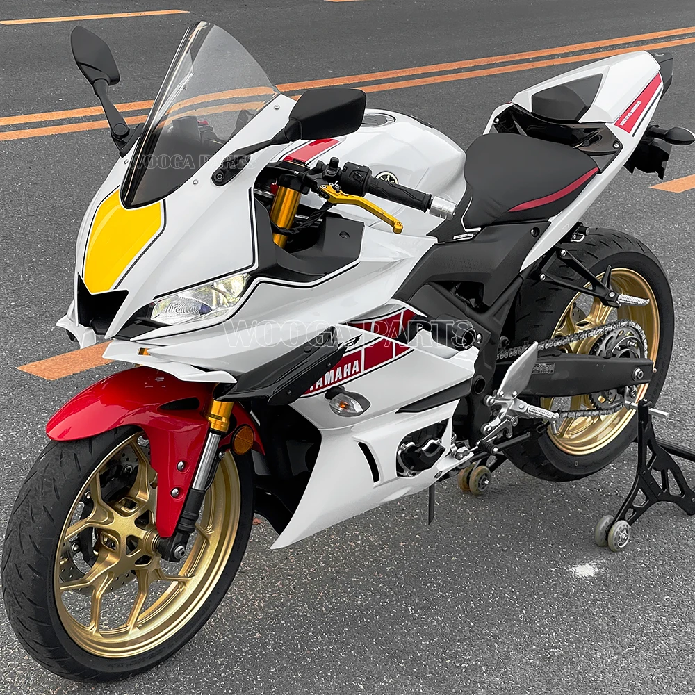 # R3 RACE HIGH WINDSCHIRM Für Yamaha YZF-R3 R25 YZF 2019-2025 Sport Touring Windschutzscheibe Double Bubble Deflektor Serie – Detail 1
