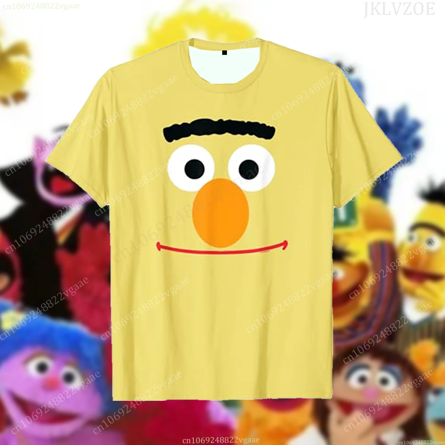 Tv Show Elmo T Shirt For Kids Boys Cartoon T-shirt Short Sleeve Top Sesame Tee Shirt Street Funny Clothes Girls Cookie Monster 5