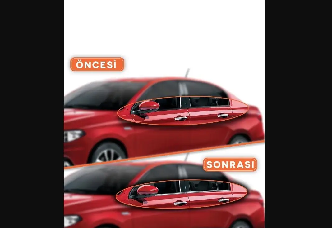 Per Fiat Egea Tipo Chrome Window Streamer 4 Pezzi 2015 - 2019 Modelli-Racer Shinny Chrome Styling Modifica Body Kit Spoiler