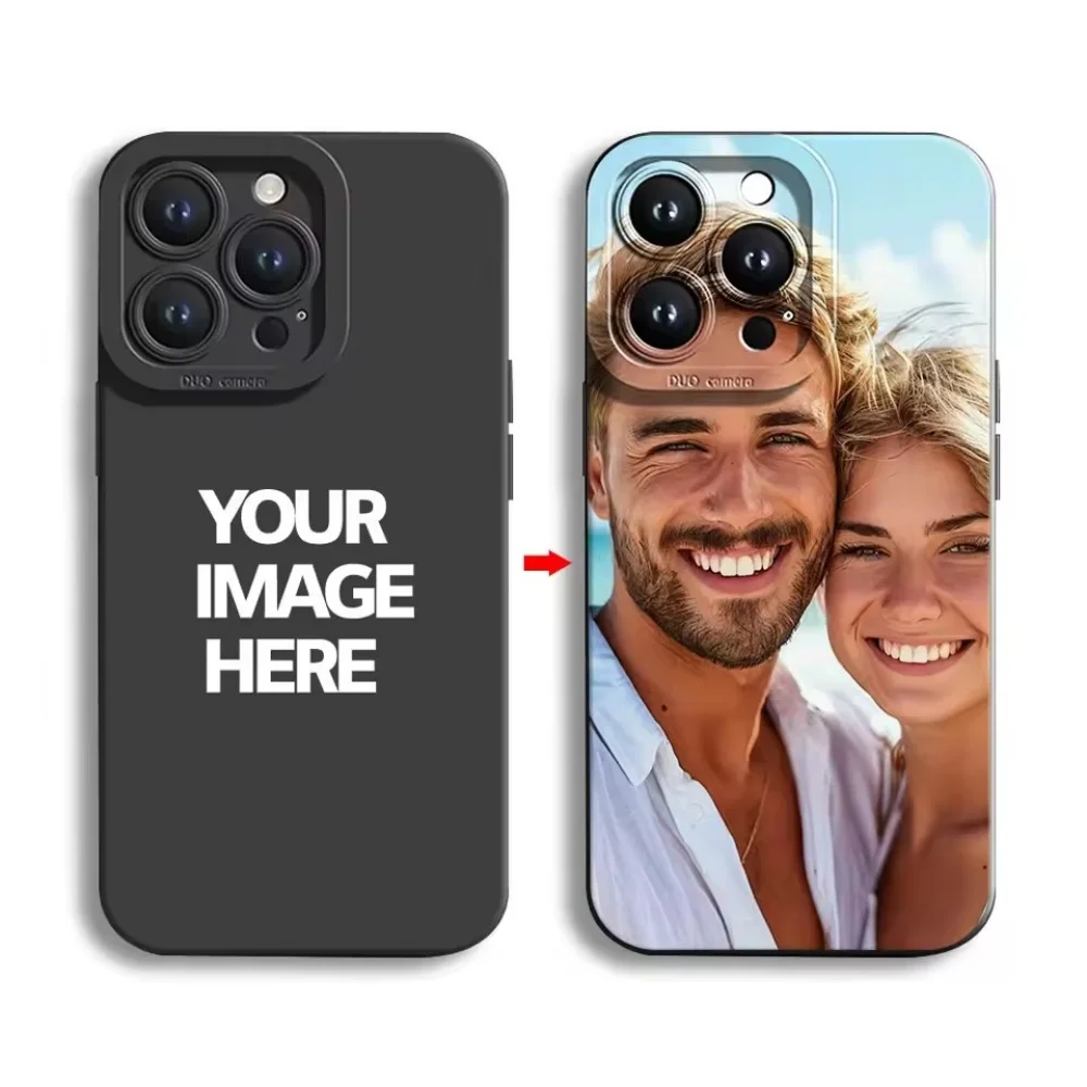 Customized Silicone Matte Soft Cover with Personalized Photo Design